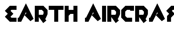 Earth Aircraft Universe font preview